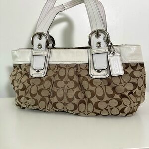 Vintage Coach Canvas Tote Bag